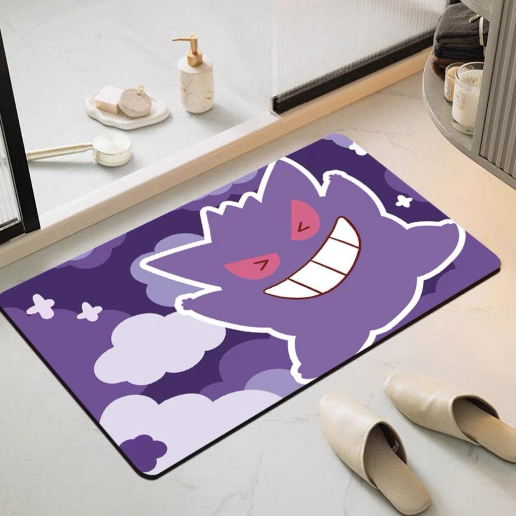 Cute Cartoon Puppy Bathroom Water-absorbing Non-slip Mat, Door Floor Mat, Dirt-resistant Animation Decorative Mat
