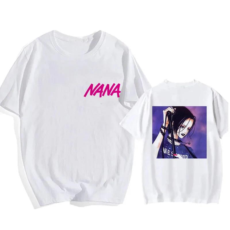 Nana Osaki Goth Manga T-Shirt Herren Damen Lustiges T-Shirt Schwarze Steine Grafik Tops Mode Hip Hop Y2k T-Shirt Streetwear Kleidung