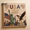 American Flag Painting 250th Anniversary Pearl Kit USA DIY Art Patriotic Craft Kit Set Bead for Beginners Adults Relaxation
