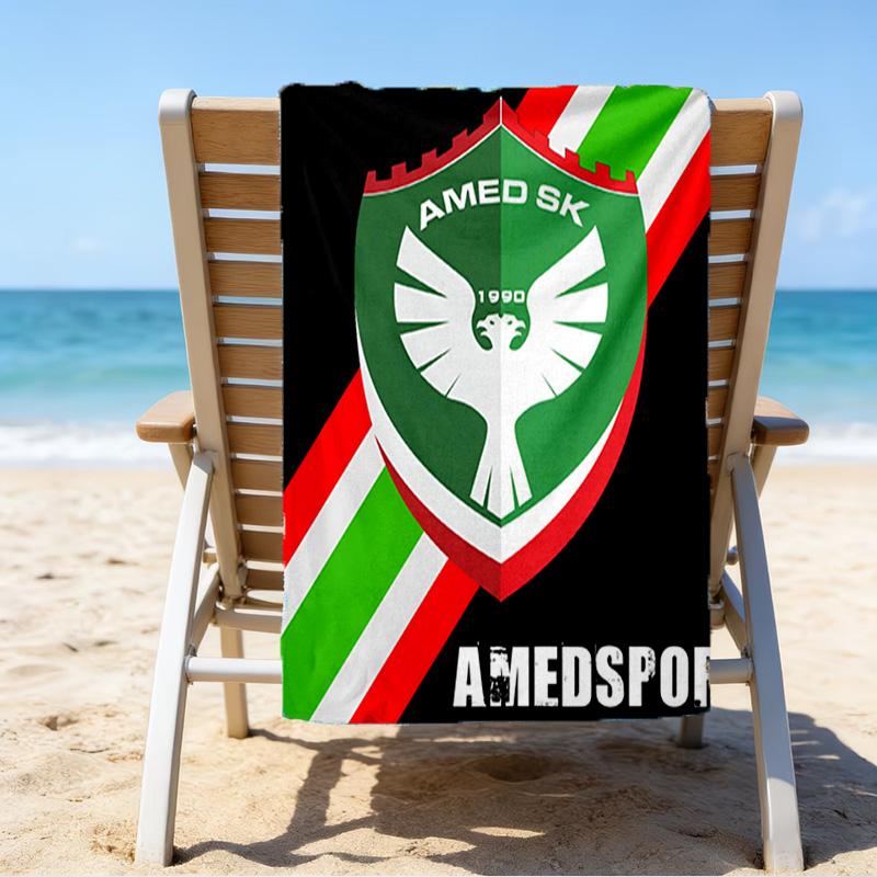 Amed Sk Crest Design Mikrofaser Strandtuch, Leicht und Schnelltrocknend, für Sommerreisen, Strand-Essential, Schwimmbad Outdoor 70cmx140cm(27x55inch)