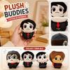 Plush Stuffed Doll Soft Fabric Character Toy with Embroidered Details and Compact Size Suitable for Display and Collection