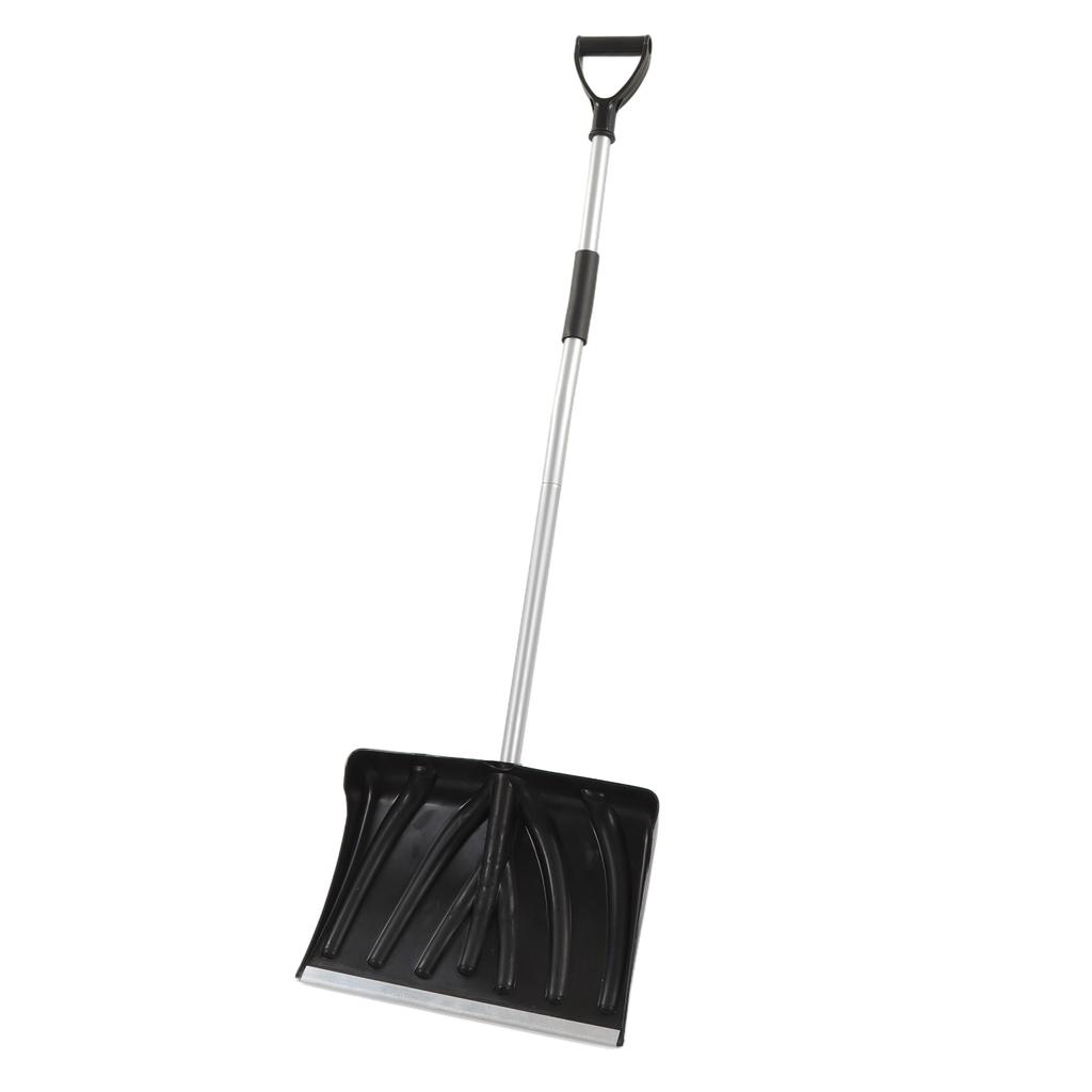 Breite Schneeschaufel 17,7 Zoll Breite Großes Fassungsvermögen D-förmiger Griff Abnehmbare Notfall-Schneeschaufel für Auto Garage Lager