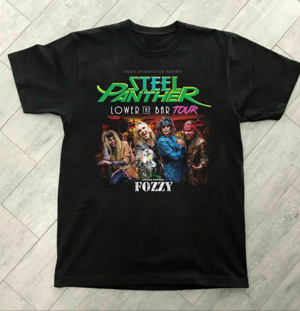 STEEL PANTHER FOZZY LOWER THE BAR TOUR CONCERT  All Size Unisex T-Shirt XL