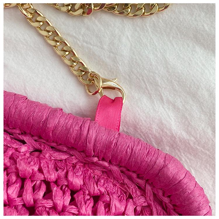 Women's Straw Beach Bag - Versatile Crossbody and Handheld Woven Bag