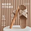 Linen Slippers Deodorant and Non-slip Indoor Cotton and Linen Cool Slippers Women's Summer Breathable Home Leisure Sandals Free Shipping