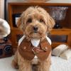 Dress-Up Puppy Vest Set Retro Pet Outfits Funny Dog Cowboy Costumes  Cat