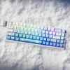 Snow Seal Theme Keycaps PBT 74 Key Set Original Height Side Printed Translucent for 60 61 65 67 Mechanical Keyboards