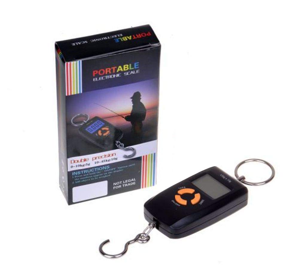 Digital Fishing Scale with Large, Easy-to-Read Digital Display, Dry Type, Backlit, Tare Function, Easy Operation, Temperature Display, Portable