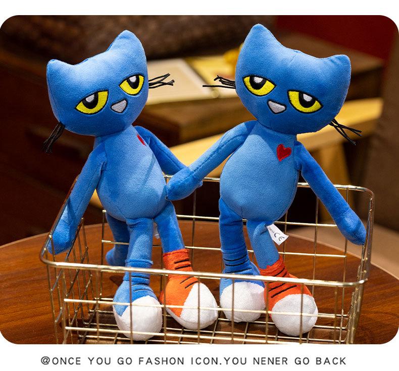 Pete the Cat Plush Hand Puppet: Cute Blue Soothing Doll