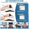 Ergonomic pillow, neck support, cervical pillow Orthopedic memory foam pillow, comfortable sleep, contour bed pillow
