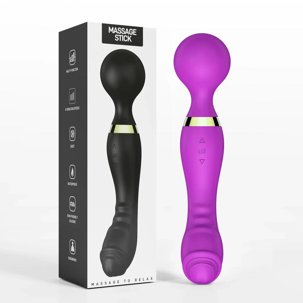 G-Punkt Klitorisstimulator Vagina-Massagegerät Leistungsstarker Stab Dildos Vibrator für Frauen Weiblicher Masturbator Sexspielzeug für Erwachsene