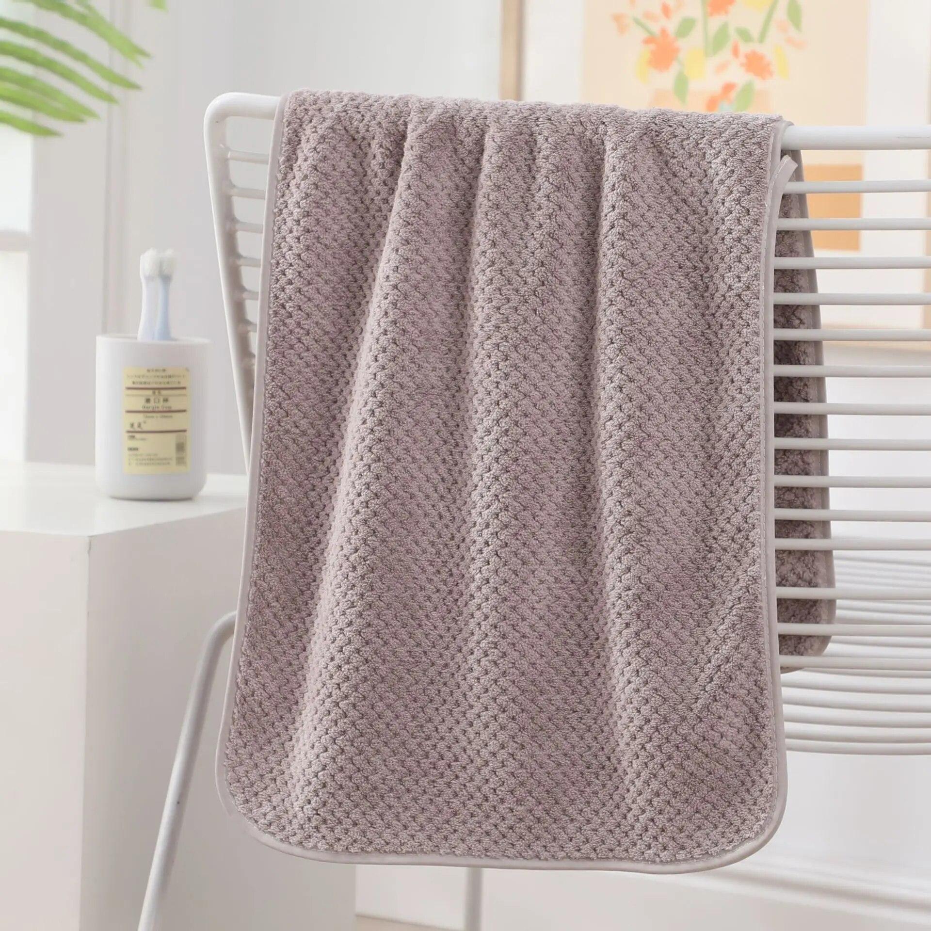 Мягкое коралловое бархатное полотенце, утолщенное полотенце, однотонное, мягкое и впитывающее домашнее полотенце для мытья лица 3pcs коричневый