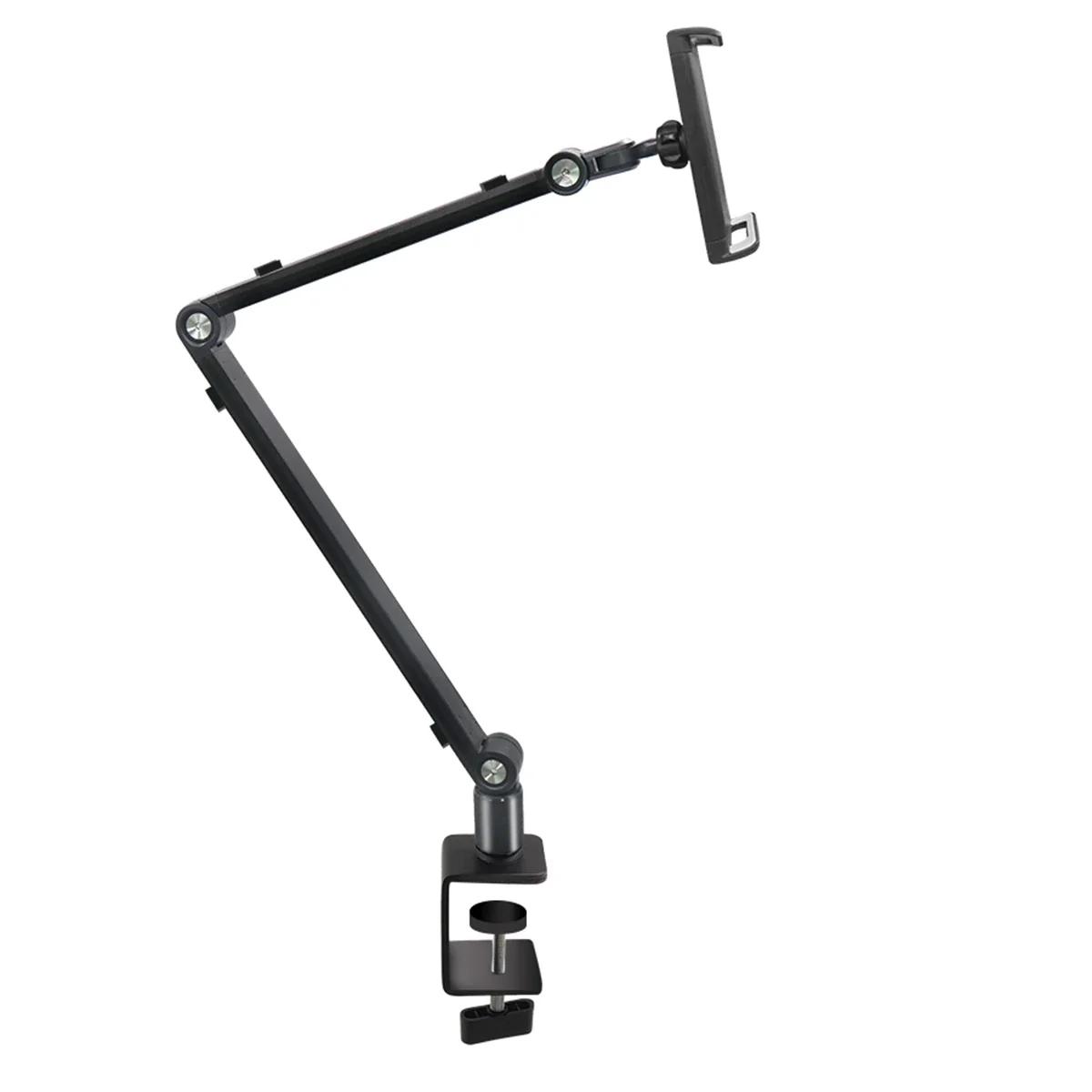 Bimawen Adjustable Height Tablet Stand For iPad 15 6 16 Inch Screen Portable Monitor Desk Mount With Aluminum Long Rotating Arm