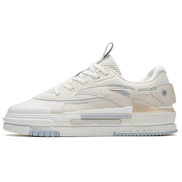 

New Anta Life Collection Lightweight And Breathable Low-Top Skateboard Shoes Women s White Gray 922238066-1 38.5