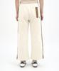 Hipihauseu Brushed Straight Sweatpants W.Tape Ivory