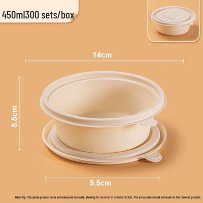 Ronghe Biodegradable Round Corn Starch Disposable Meal Containers