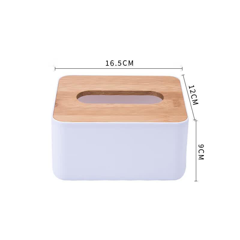 Zedaoju Simple Bamboo Lid Tissue Box