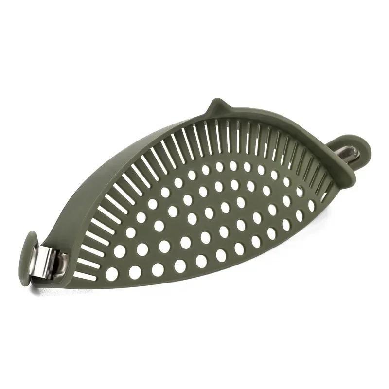 

Силиконовый дренаж Корзина для сушки продуктов Паста Овощи Водоотводная перегородка Дренаж Гаджеты Аксессуары Кулинария Кухонные принадлежности зелёный