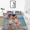 gift Bikini Bedding 3D Printing Beauty Quilt Cover Pillowcase 3/2 Family Bedroom Bedding Set Single Bed Full Size Men's Home Decoration
