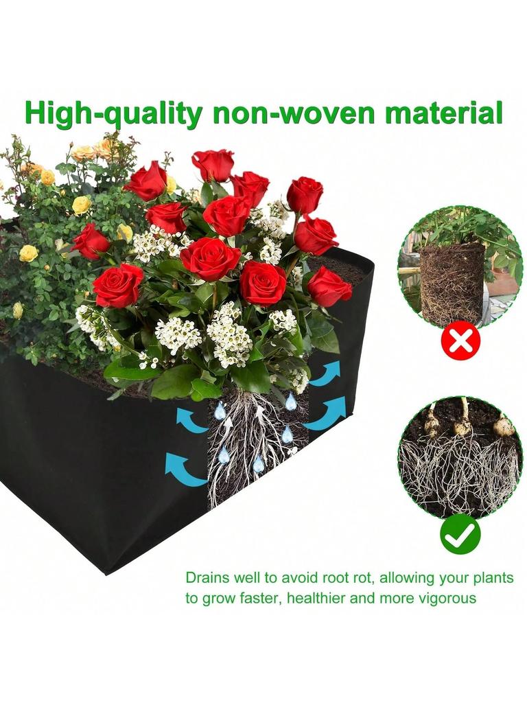 Jardim Levantada Plantando Cama, Saco De Plantação De Vegetais, Quadrado Reutilizável, Grande Capacidade, Recipiente De Plantado