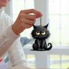 10/20Pcs Halloween Black Cat Hanging Decoration Indoor Outdoor Car Rearview Mirror 2D