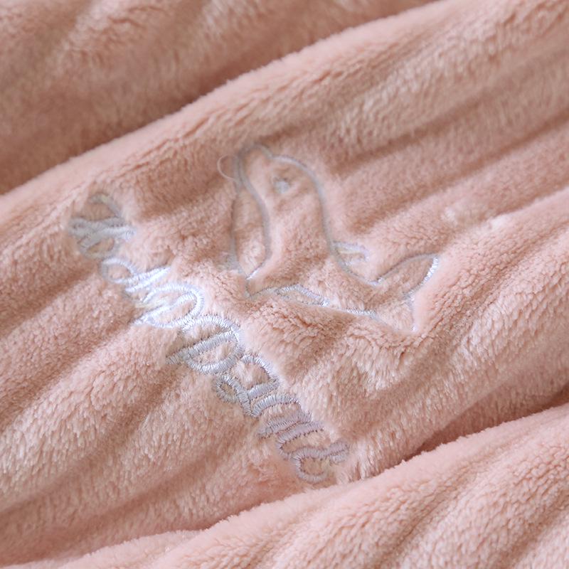 Plus Size Adjustable Maternity Flannel Sleep Pants - Coral Fleece for Warmth & Belly Support