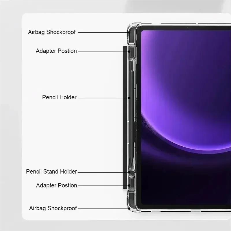 For Samsung Tab S7 S8 S9 S9FE S10FE 10.9 S11 11“ S10 Plus 12.4 Case Smart Cover For Tab A11 Plus A11 A9 8.7 Plus 11 A8 S6 Lite