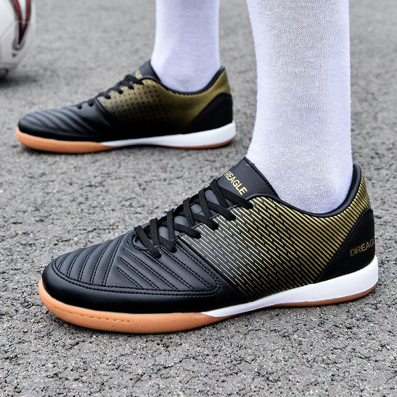 Hallenfußballschuhe mit flacher Sohle Herren Echte Erwachsene Mittelschüler Wettbewerbstraining Profischuhe Rutschfest und Verschleißfest Jinj