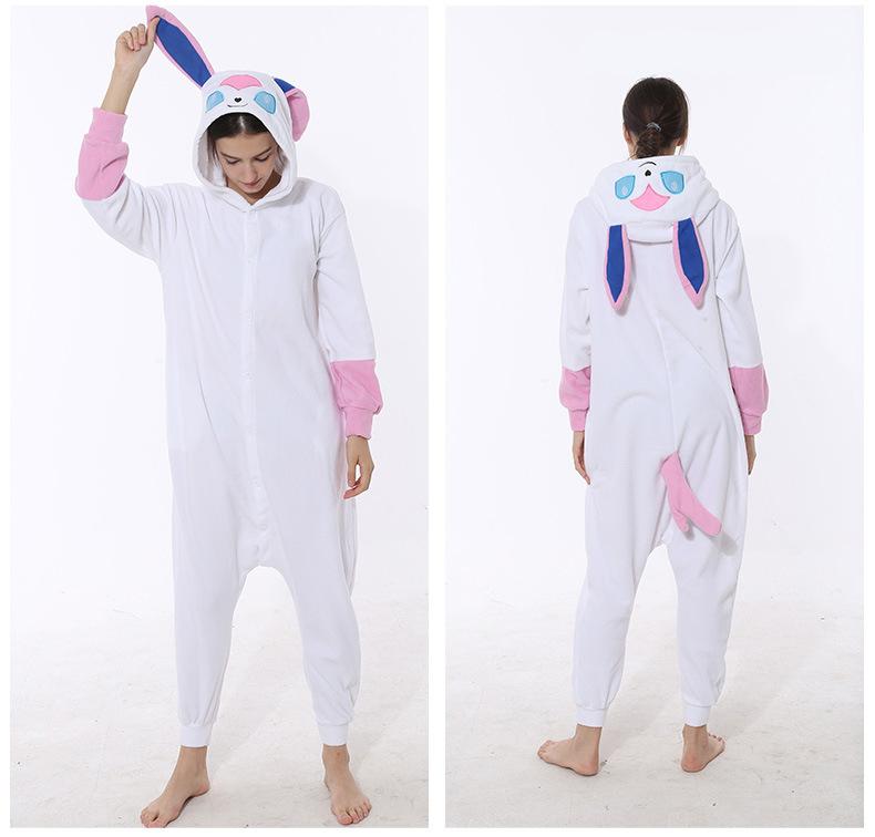 Anime Kigurumi Damen-Pyjama Einteiler Hausanzug Erwachsenen-Pyjama-Anzug Jumpsuit Niedlicher Overall Party-Outfit Schlafanzug