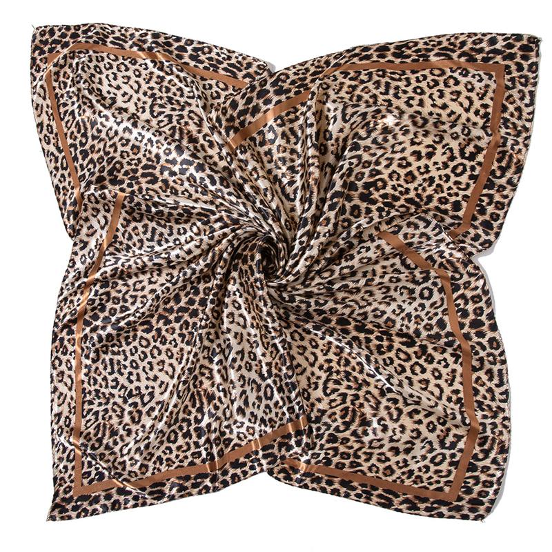 90*90Cm Hair Scarf Women Fashion Designer Beautiful Flowers Foulard Soft Satin Shawl Kerchief Square Silk Scarfs Neck Headscarf