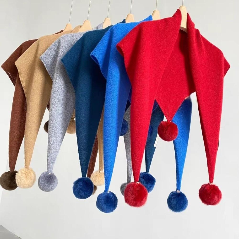 Pure Color Triangle Scarf Soft Fabric Neck Scarves Elegant Winter Scarf Women