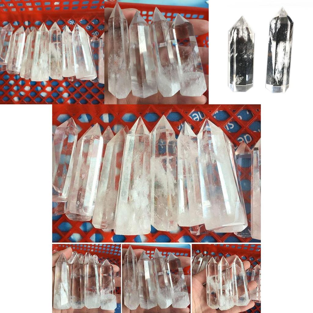 Exquisite Natural Clear White Quartz Crystal Point Healing Wand Stunning Mineral Specimen Ornament For Home Decor