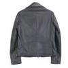 CINQUANTA 2325-1-1118 Black Lambskin Double Rider's Jacket Jacket 38 blackUsed