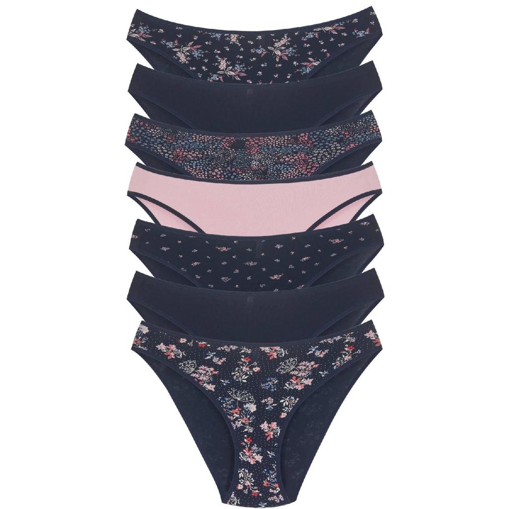 18001-6 Women's 7-piece Leo In Love Bikini Panties Pack V10