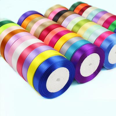 25yards /Ρολό 6mm 10mm 15mm 20mm 25mm 40mm 50mm Μεταξωτές Σατέν Κορδέλες για Χειροτεχνία Φιόγκος Χειροποίητο Δώρο Περιτύλιγμα Πάρτυ Γάμου Διακοσμητικό