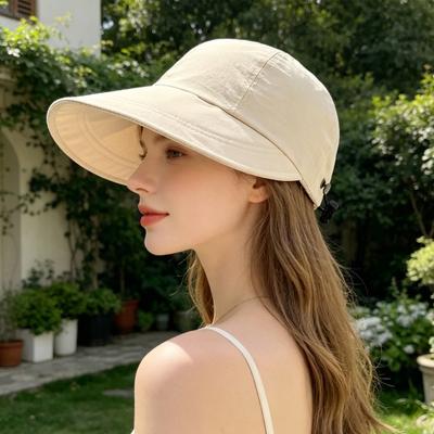Sun Protection Hat with Adjustable Straps, Extended Brim Outdoor Sun Hat, Versatile Summer Headwear for Cycling Tennis Walking