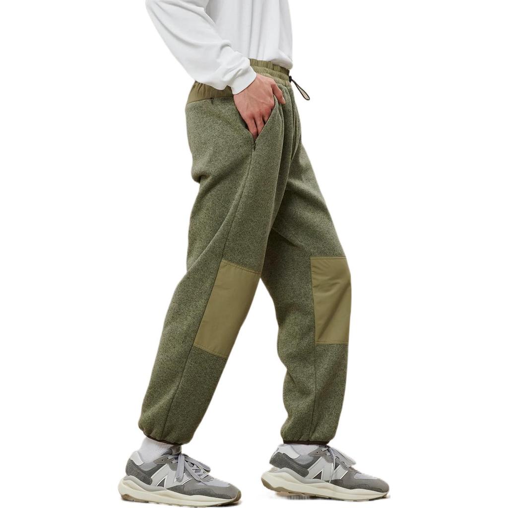 New Balance Knitted Sweatpants Men's Green Moderate Cuffed Pants AMP25015-DRC