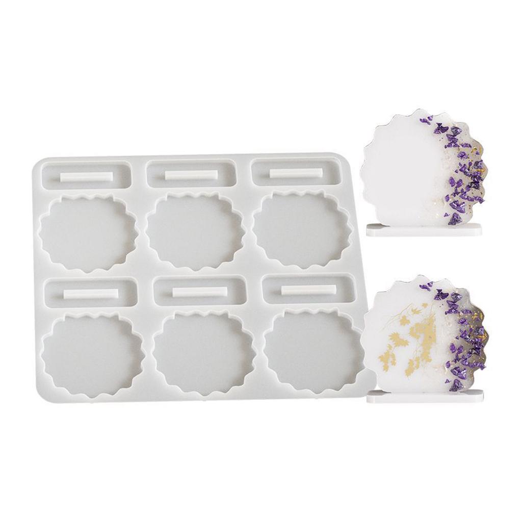 Flexible Silicone Mold for Unique Tabletop Ornament Dried Flower Photo Frame Resin Mould Home Desktop Decoration