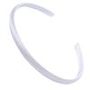1/1.5/2cm Black Satin Headbands DIY Satin Covered Headbands White Craft Hair Headband for Girls Thin Plain Headbands