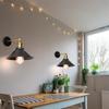 E27 Vintage Wall  Industrial Wall Lamp Light Adjustablefor Restaurants Galleries Aisle Kitchen Black Indoor Decor Lights