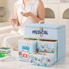 Portable Hand Carry Medicine Storage Box Foldable Multiple Drawer Compartment for Organized Home Use