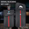 JFTX5 Car Key Case Signal Blocker Bag RFID Shielding Pocket For BMW E90 F20 E46 E60 G60 F10 F30 E87 X5 G20 E39 X1 M4 M5 Car stickers