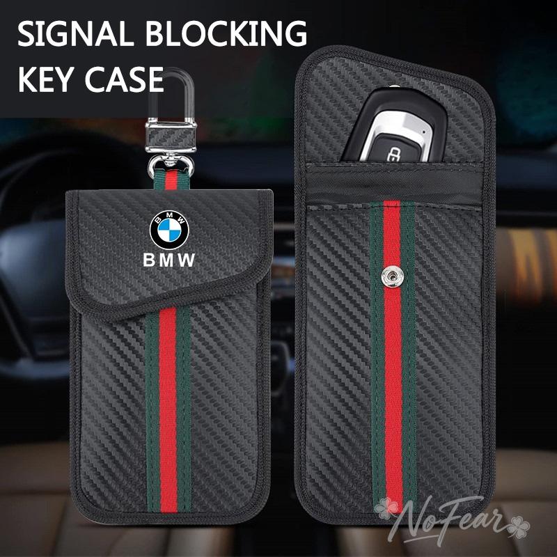 JFTX5 Car Key Case Signal Blocker Bag RFID Shielding Pocket For BMW E90 F20 E46 E60 G60 F10 F30 E87 X5 G20 E39 X1 M4 M5 Car stickers