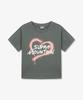 SUPRA Women'S Heart Spray T-Shirt (Gray)