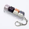 Mini Size Animals Printed Keycap Keychain Detachable Stress Relief Bag Pendant  Friends Gift