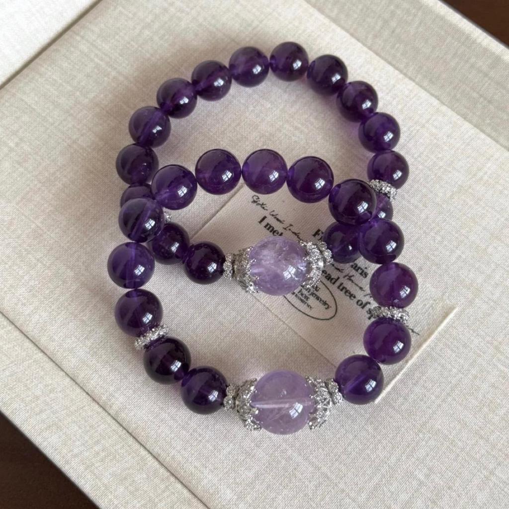 Uruguayan Amethyst Lavender Women's Luxury Crystal Bracelet