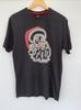 M&S Santa T-Shirt S Black with Santa Head Loungewear 100% Cotton Secret Santa Unisex T-Shirt