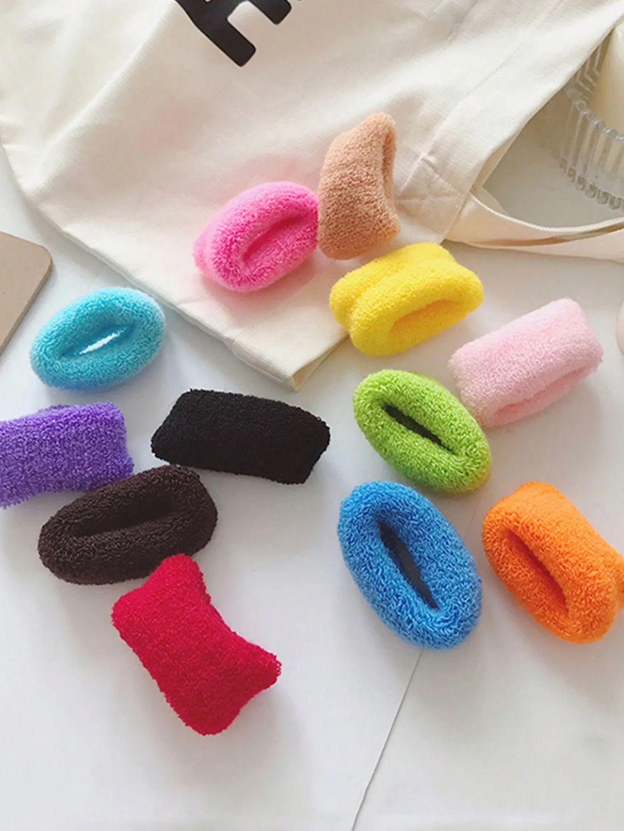 

12 шт./набор Модные разноцветные высокоэластичные резинки для волос для женщин, девушек, для вечеринок, аксессуары для волос