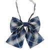 Plaid Flower Collar Bow Tie - Korean Fashion Harajuku Style for Women & Students.