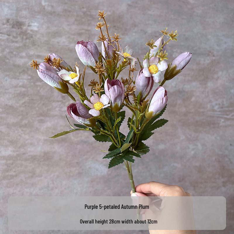 Flori Artificiale Seria Violet: Floral Decorativ Elegant pentru Casă, Nuntă, Cameră Model și Decor Moale.